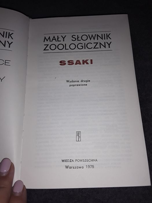 Mały słownik zoologiczny ssaki twarda oprawa
