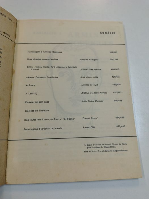 Vértice - Revista de Cultura e Arte

Setembro / Outubro 1979, n. 424 /