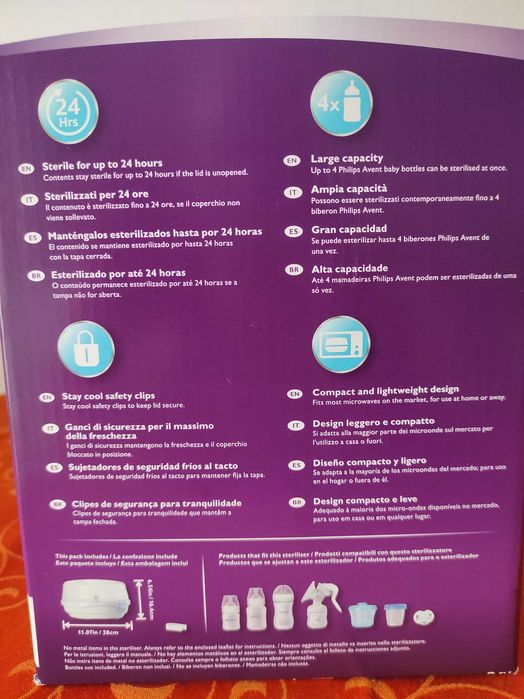 Esterilizador a vapor para microondas430006455040757763