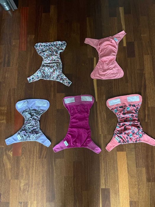 Wielorazowe pieluchy Grovia. 5 otulaczy, 26 wkładów no-prep