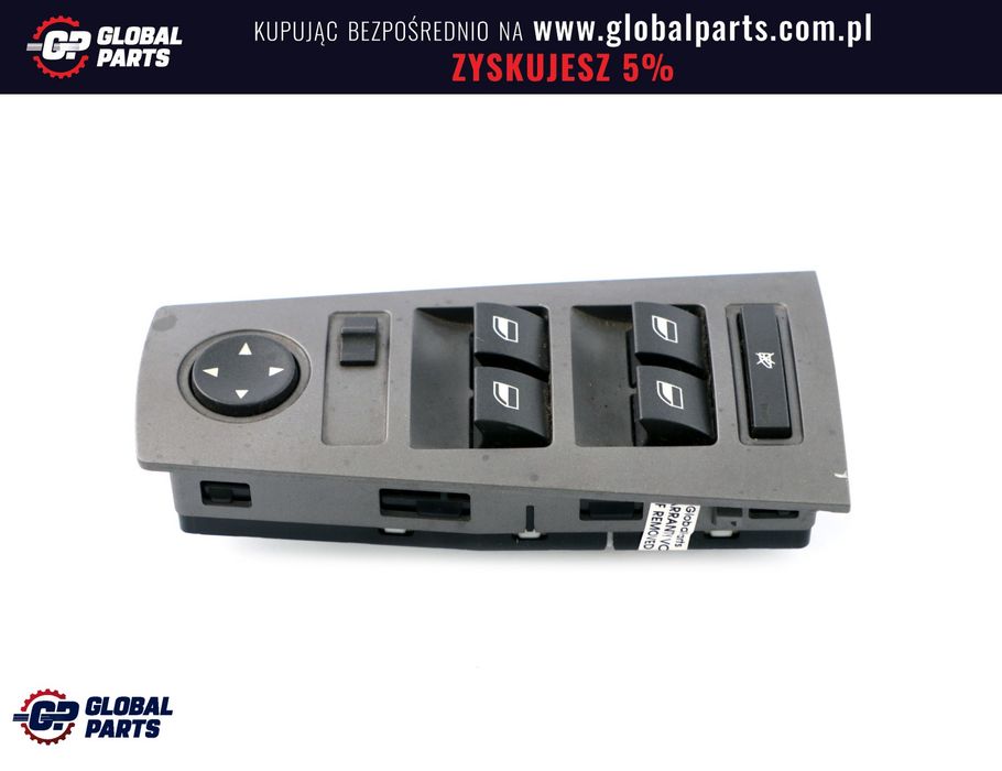 BMW E65 E66 Przełącznik Regulacji Szyb Lusterek Kierowcy