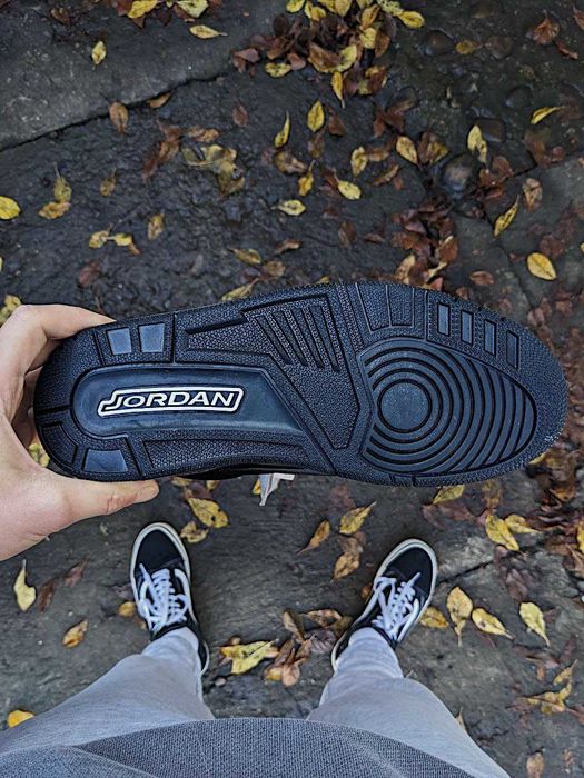 Чоловічі кросівки Nike Jordan 3 "Black Cat Luxe" Розміри 40-45