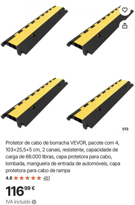 Rampas Passagem Cabos