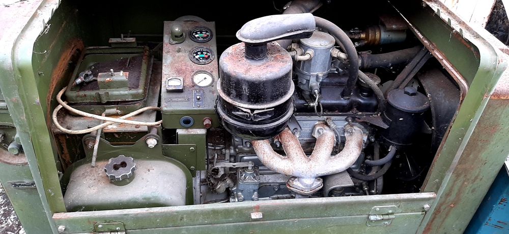 Электростанция  генератор 380в с мотором москвичь 407  45лошадей