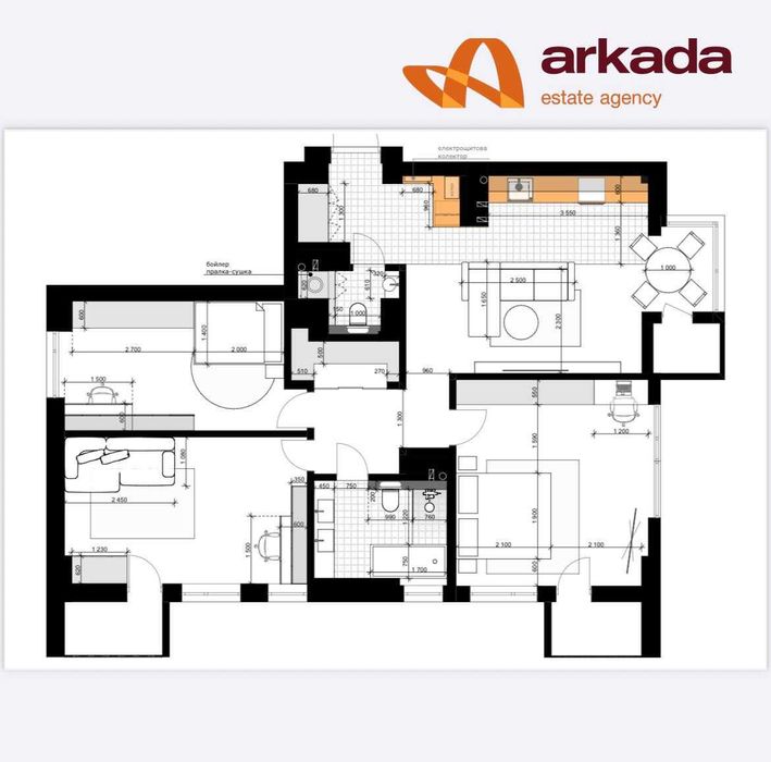 Продаж трьох кімнатної квартири в ЖК Манхетен під чистовий ремонт