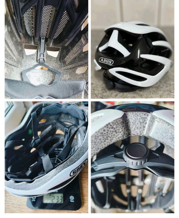 Abus чорний та білий Велосипедний вело шолом шлем MTB гірський горный