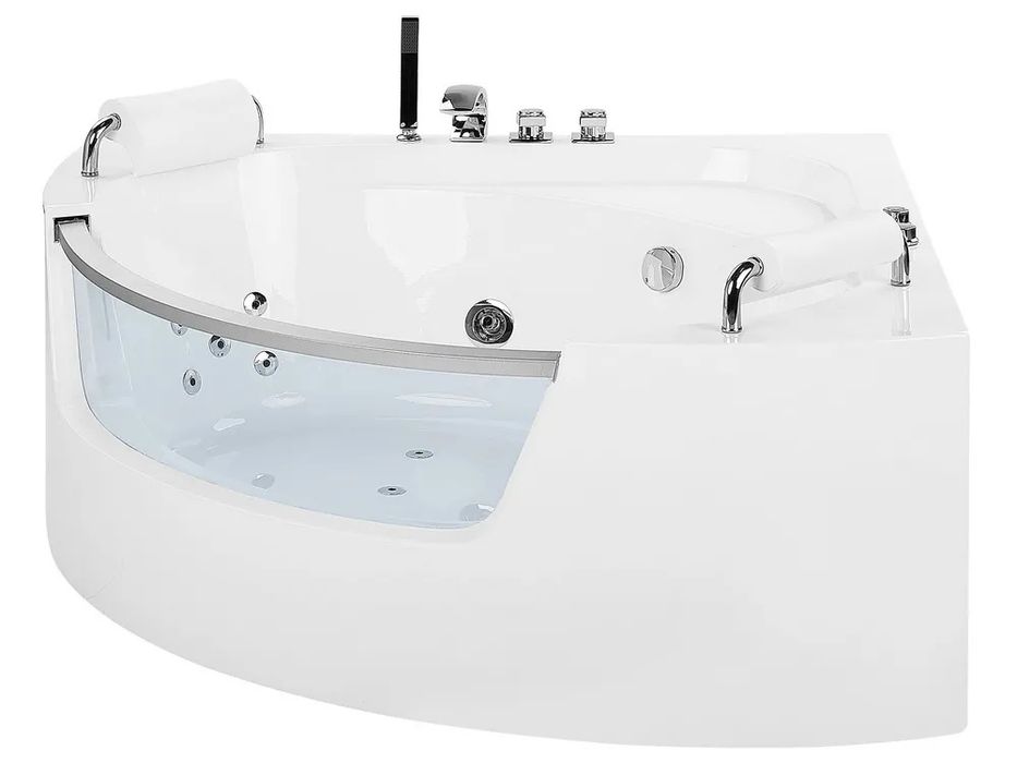 LUKSUSOWA WANNA NAROŻNA SPA 201x150 Hydromasaż LED 20 dysz NOWA