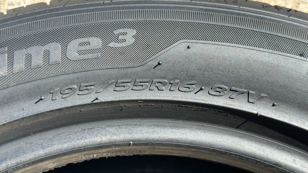 Komplet 195 55 R16 87V Hankook Ventus Prime3 bieżnik 2x7,1mm 2x6mm
