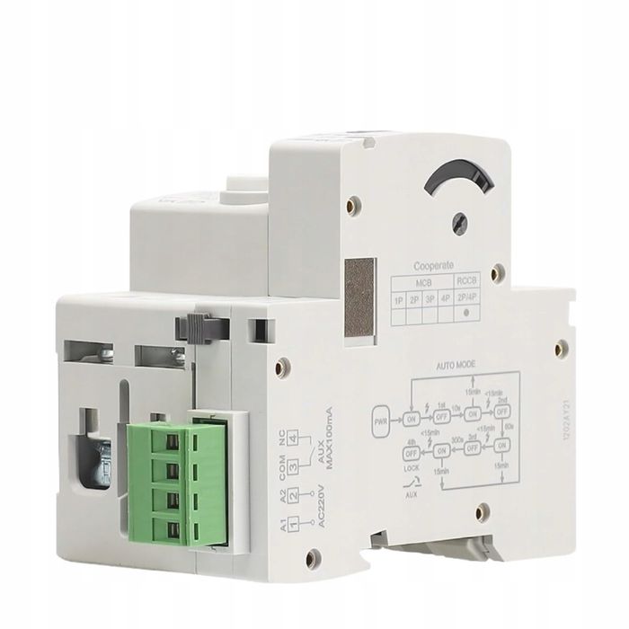 GRD9L-R reklozer z wyłącznikiem RCCB typu A 40,63A 30,100,300ma