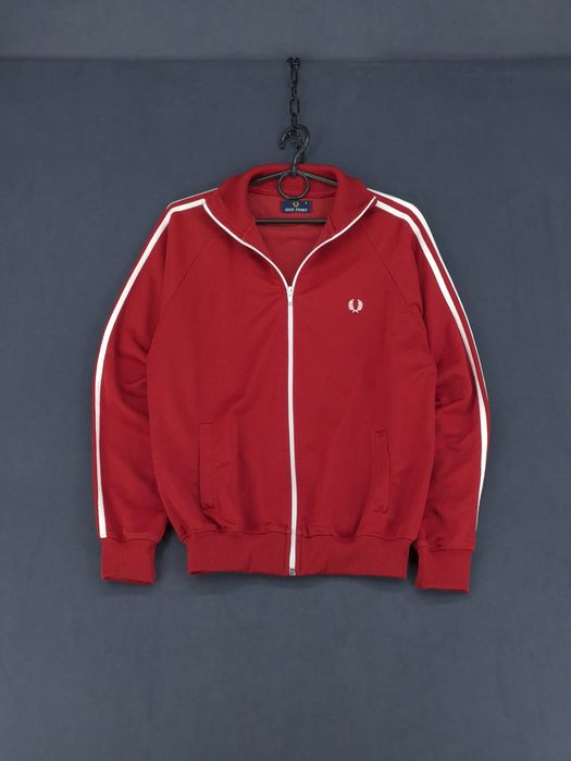 Vintage Fred Perry bluza dresowa tracktop haftowane logo retro S