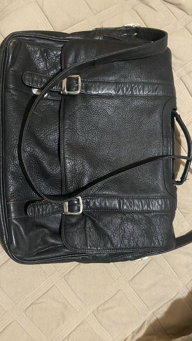 Шкіряний портфель для документів/ ноутбука