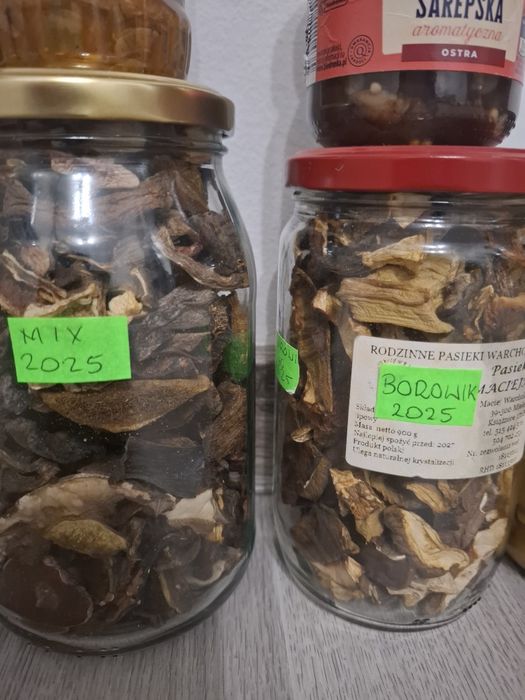 Grzyby suszone i marynowane