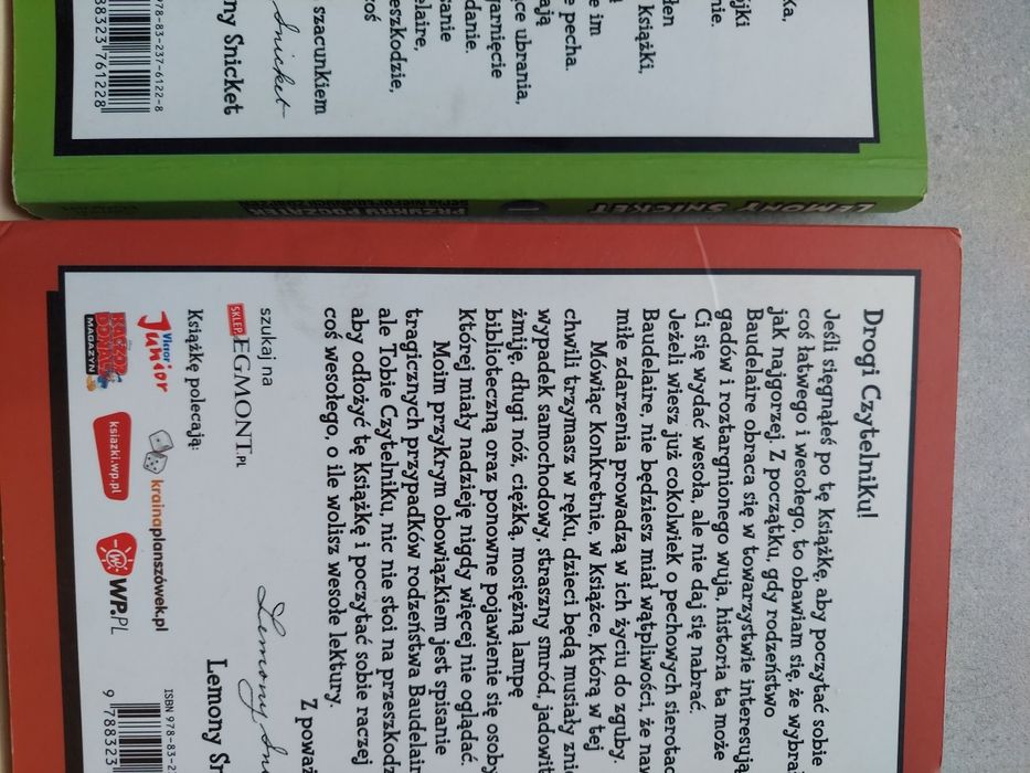 Książki Seria niefortunnych zdarzeń Lemony Snicket tomy 1-5