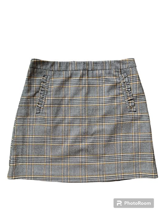 Короткая юбка в клетку спідниця