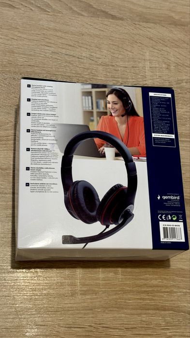 Навушники Gembird Stereo headset (модель: MHS-03-BKWT)