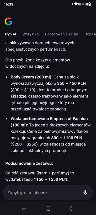 Zestaw luksusowych perfum i kremu do ciała