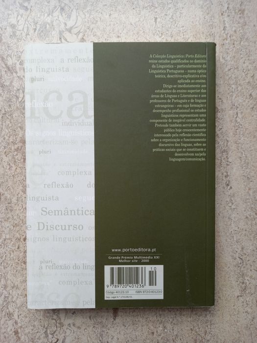 Semântica e Discurso - Estudos de Linguística Portuguesa (Português/Fr