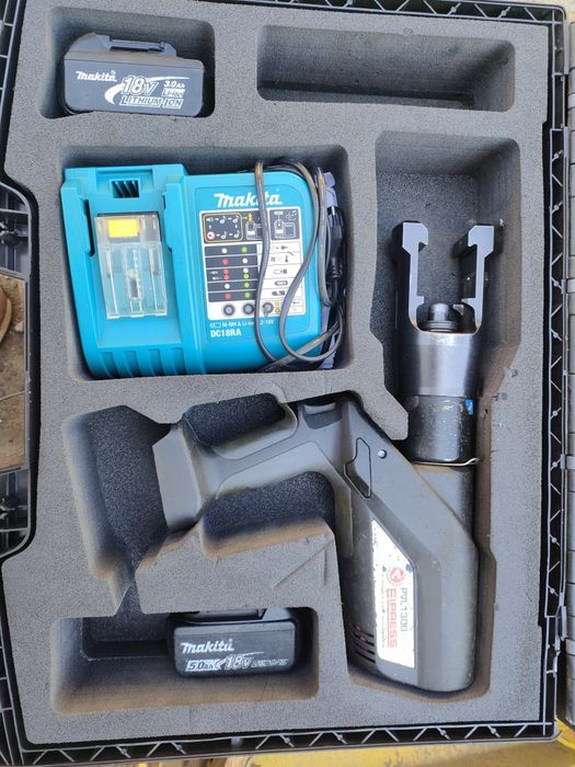 zaciskarka elektrohydrauliczna do kabli Elpress PVL1300.