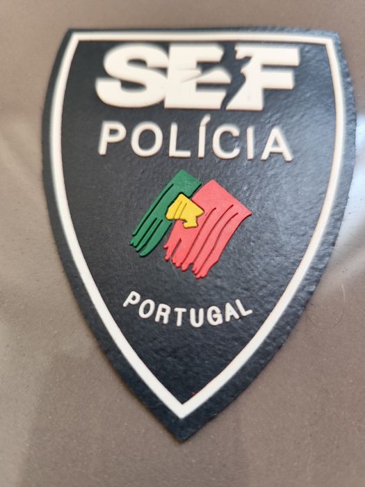 Patch de braço do extinto SEF Serviço de Estrangeiros e Fronteiras.