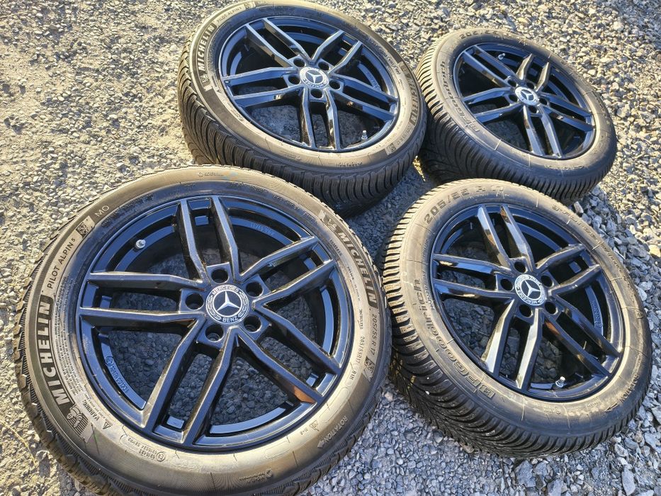 Koła zimowe Mercedes CLA 5x112 R17 A 177 B C Klasa Michelin 205/ 55 R17