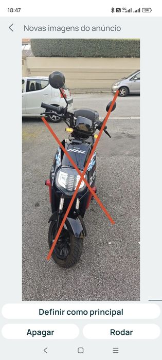 Vende esta mota elétrica