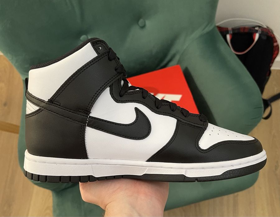 Buty Nike Dunk High Retro White Black rozm. 42