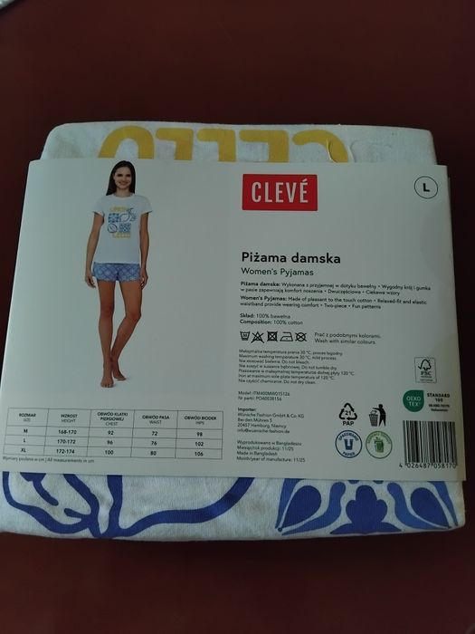 Nowa piżama damska L, Cleve
