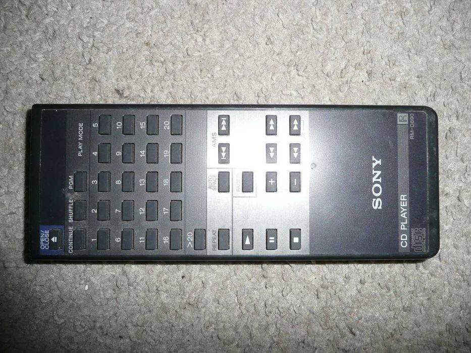 Pilot SONY CD PLAYER RM-D690 Remote Control