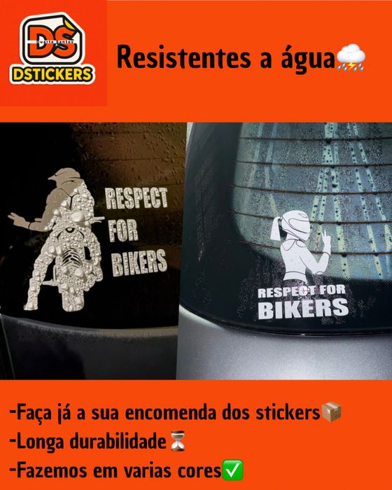 Autocolante “Respect for Bikers”
