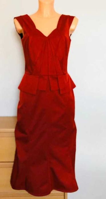 OKAZJA! Elegancka czerwona suknia wieczorowa rozm.36 sexy