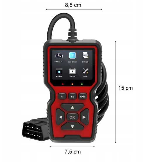 Tester diagnostyczny obd2 v519 skaner błędów silnika auta