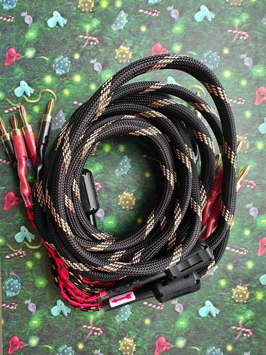 Межблочный акустический кабель YYAUDIO 6N 8N OCC 2 и 3 м бананы и Y