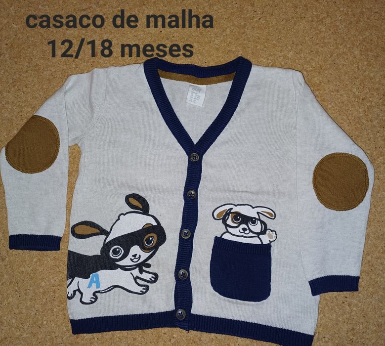 Knitted Jacket with Buttons, 12–18 Months, Baby Boy