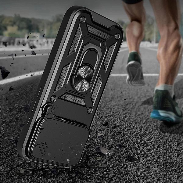 Etui Hybrid Armor Camshield na iPhone 17 Pro Max pancerne z podstawką