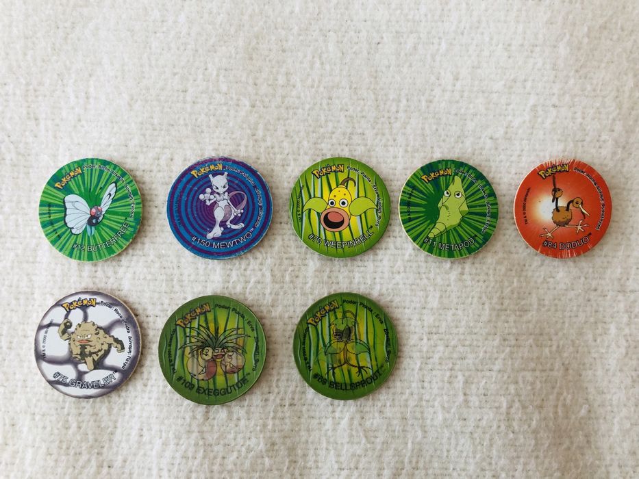 Conjunto de tazos pokémon