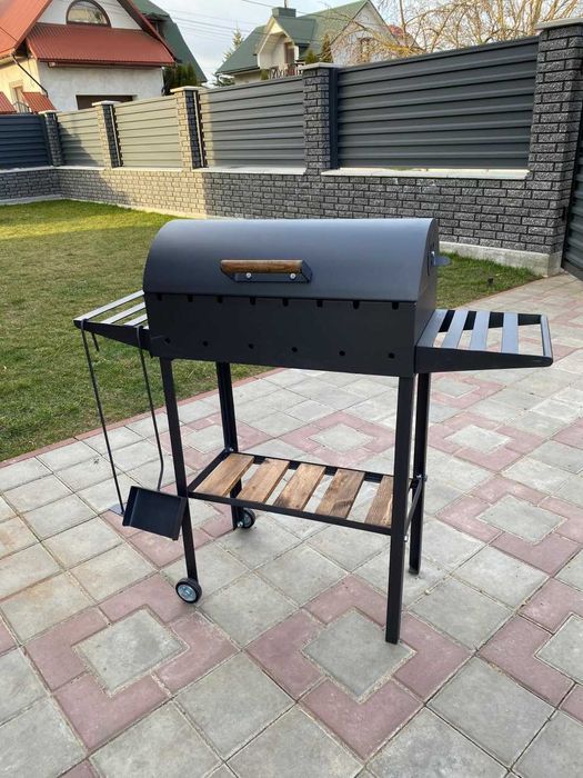 Гриль мангал для шашлику та барбекю на свіжому по вітрі метал 5 мм