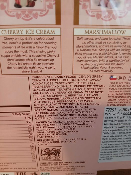 Herbata zielona Basilur Pink Collection