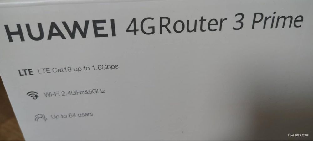 Router Huawei 4G 3 Prime bez simlocka