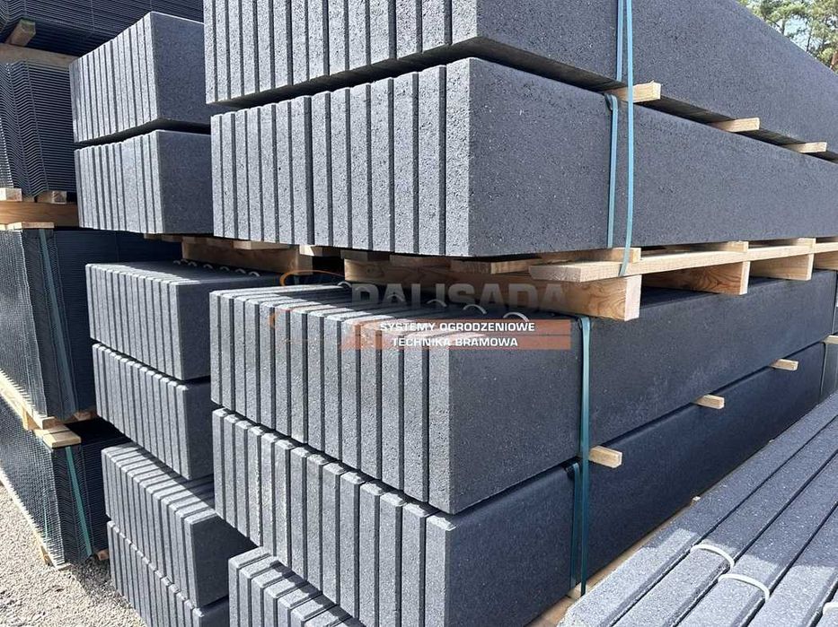 PODMURÓWKA SYSTEMOWA - podmurówki pełne - GRAFITOWA / Antracyt