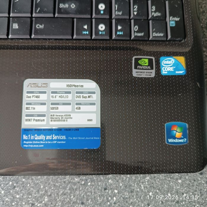 Laptop Asus  X5di