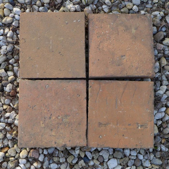 Stare historyczne płytki podłogowe ceglane terakota