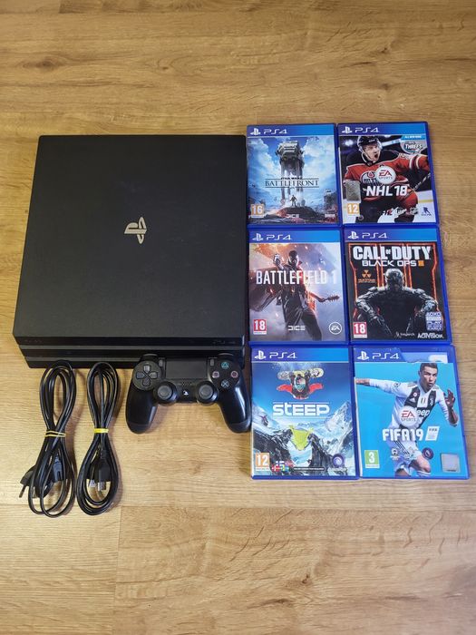 Play station 4 pro ps4 pro 6 gier oryginalny pad