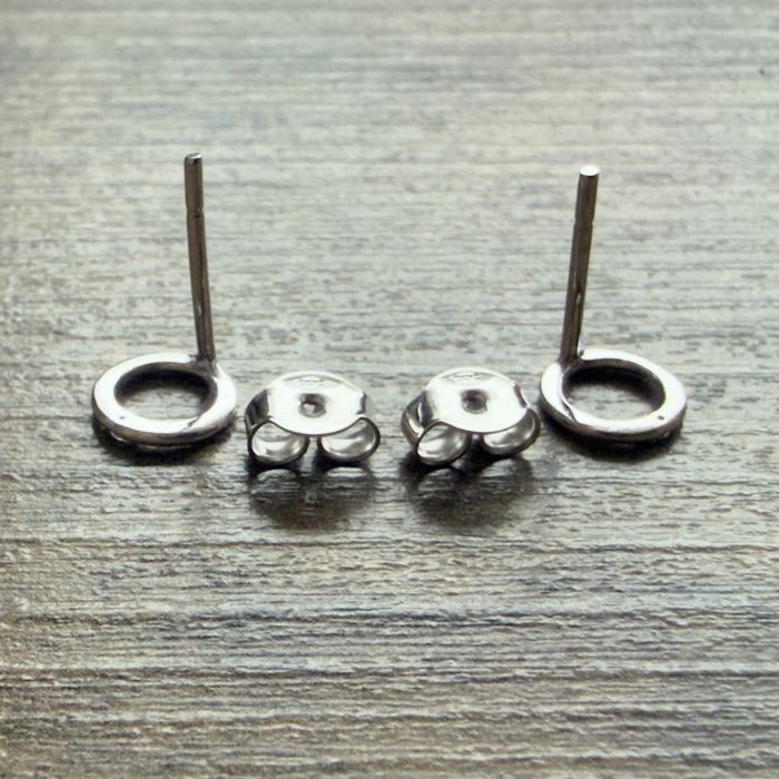 Białe złoto 585! Diament! Jak nowe! Kolczyki!