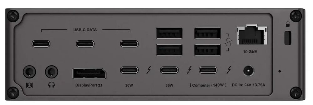 CalDigit - TS5 Plus - Thunderbolt Station 5 Plus Space Black