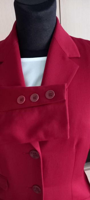 Jasper Conran 100% wełna długi żakiet marynarka r. XS / 34