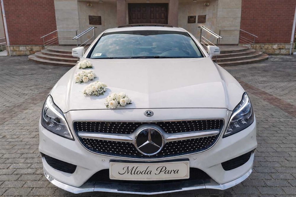 Samochód/Auto do Ślubu ,Wesele Mercedes CLS Biała Perła Cennik