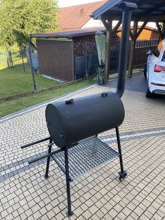 Grill węglowy stalowy solidny