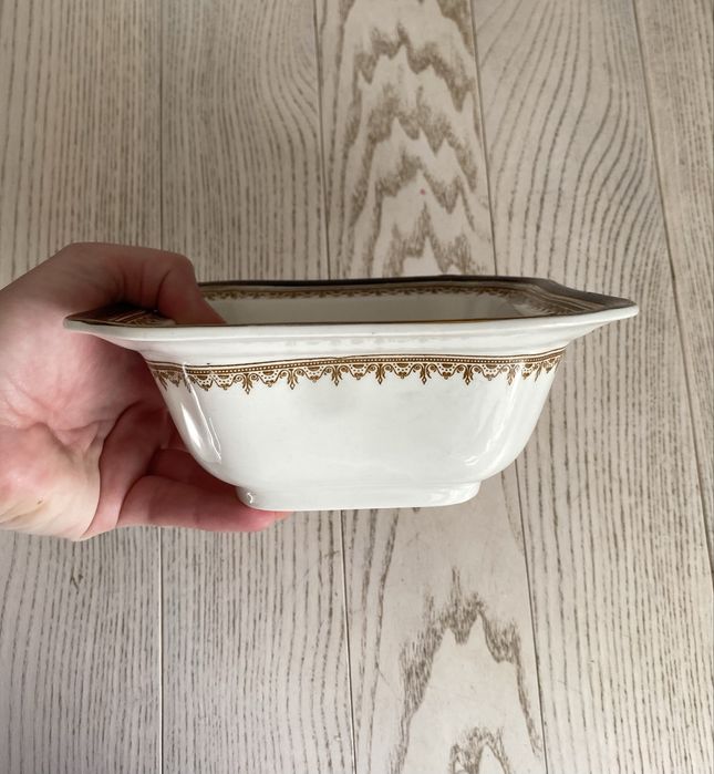 Салатник Wedgwood фарфоровый редкий кобальт позолота