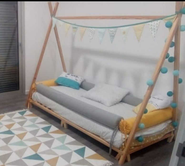 Cama de criança- estilo tenda montessori