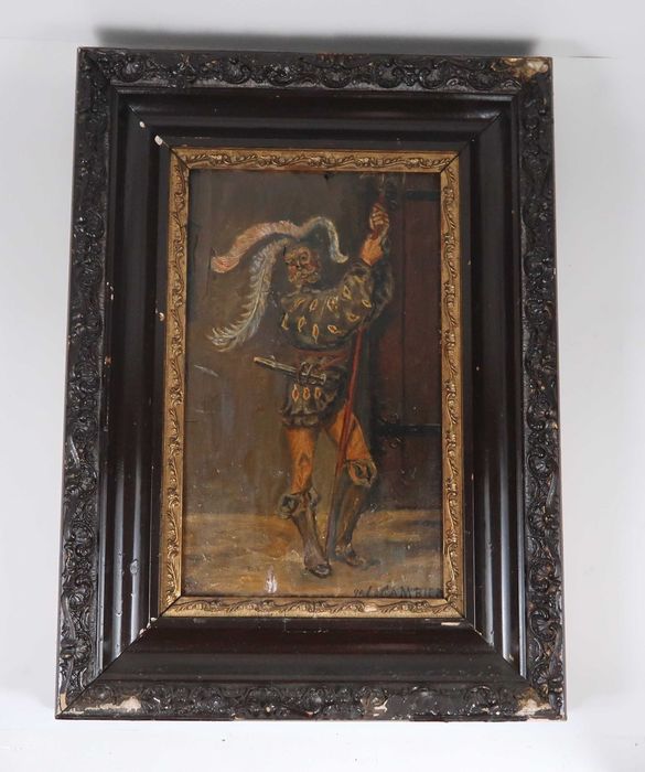 Óleo sobre painel de madeira Séc. XIX